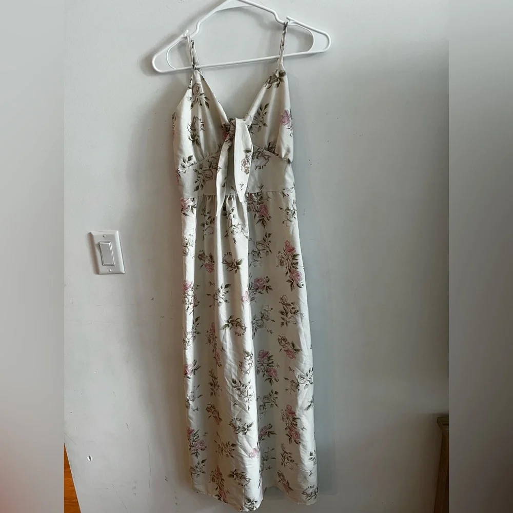 AZ Floral Tie-Front Maxi Dress Size L/XL NWOT